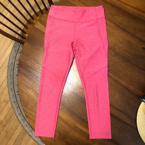 Outdoor Voices Pink Warmup Leggings 3/4 length